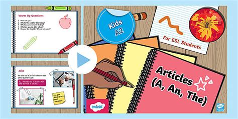 Артикли | Презентация Powerpoint - Twinkl