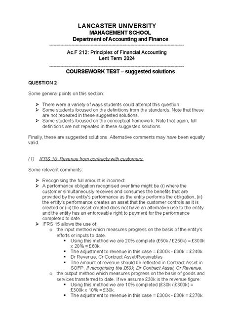 ACF212 Coursework TEST 202324 Q2 suggested solutions - LANCASTER ...
