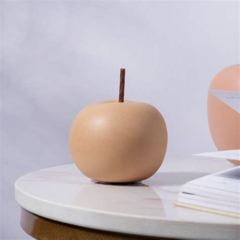 Apple Ceramic Decor Small Brown Online - Premium Decor Object | Nestasia