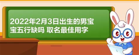 2022年2月3日出生的男宝宝五行缺吗 取名最佳用字(今日推荐/资讯)2023已更新 - 宝宝起名