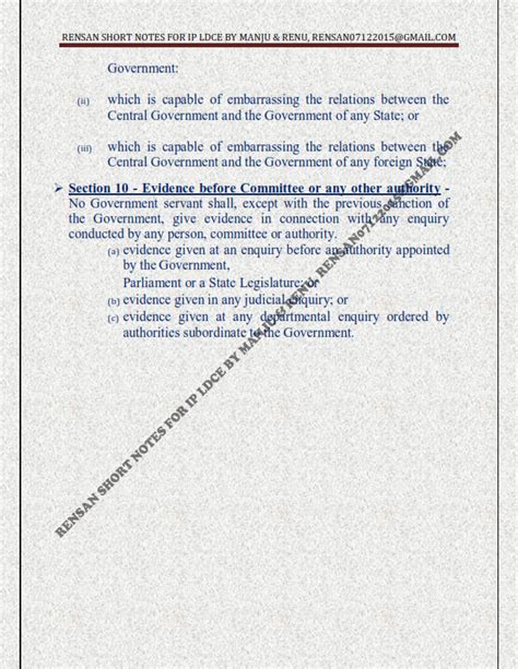 CCS CONDUCT RULES FIRST 10 SECTIONS (BENEFICIAL FOR PS GROUP B LDCE)