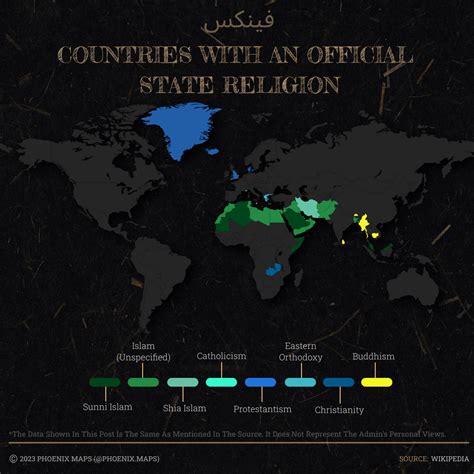 Countries With An Official State Religion! : r/MapPorn