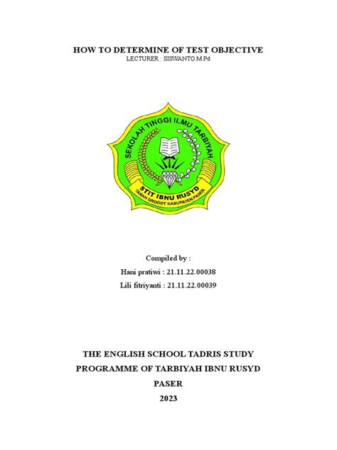 Define Test Objective 的图像结果
