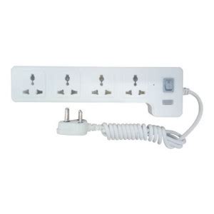 OfferTag: Syska 4 Way Power Strip 4 Socket Extension Boards (Grey ...