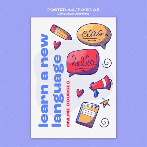 Language Learning Poster 的图像结果