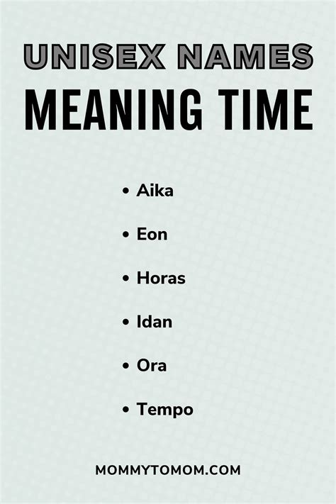 69 Best Baby Names That Mean Time (Girls And Boys)