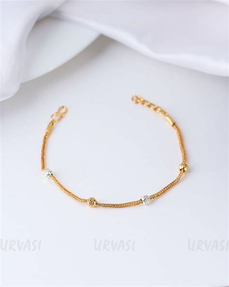 Gold-Toned Ball-Designed Bracelet BR 43 – URVASI LADIES NOVELTIES