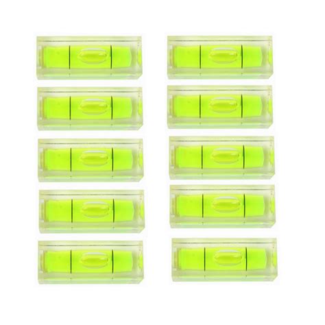 YOTOM Mini Level Set, 10x10x29mm Square Bubble Level, 10 Pack, Green ...