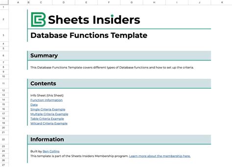 Database Sheets Example 的图像结果