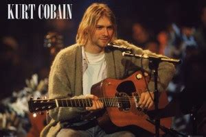Official Kurt Cobain Unplugged Landscape Paper Print - Music posters in ...