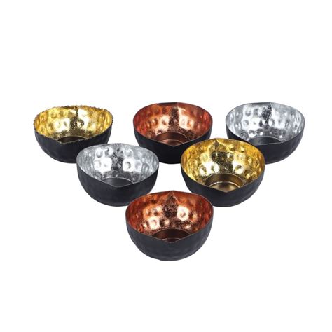 Buy Amaya Decors Eye Shape Tealight Holders Set of 6 Online