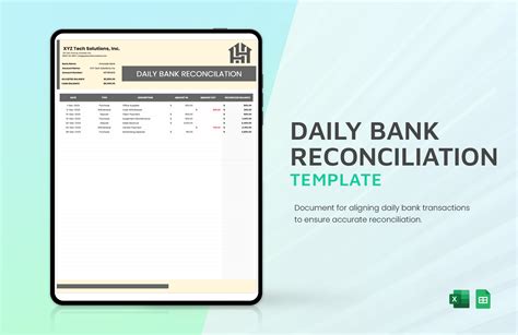 Editable Reconciliation Templates in Excel to Download