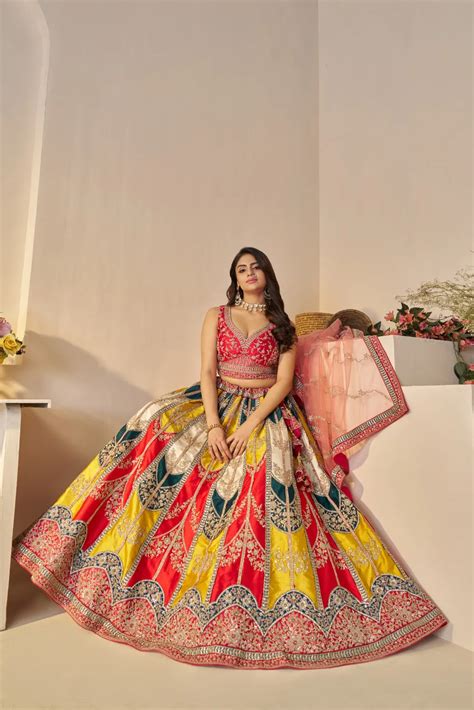 Kesar Fab Multicolor Elegance Lehenga Choli