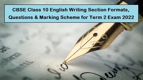 Term 2 - CBSE Class 10 English Writing Section Formats, Solved ...
