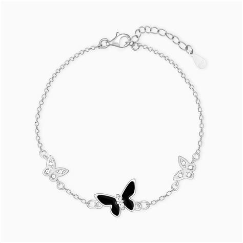 Silver Elegant Butterflies Bracelet – GIVA