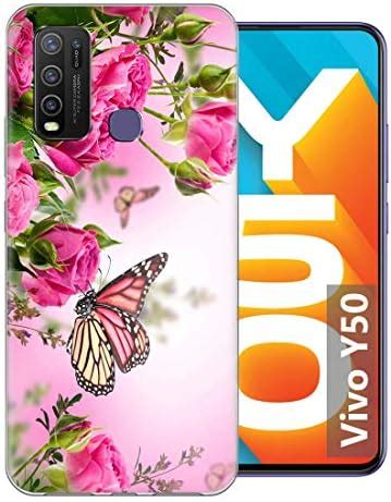 Fashionury Beautiful Butterfly Designer Printed Back Cover for Vivo Y50 ...