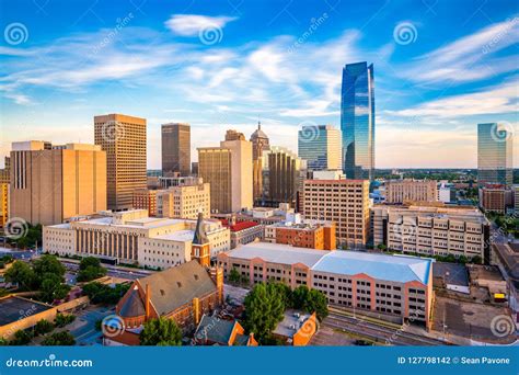 Oklahoma City, Oklahoma, USA Skyline Stock Photo - Image of location ...