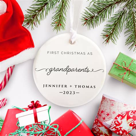 Grandparents Day Gift, Grandparents Ornament, First Christmas as ...