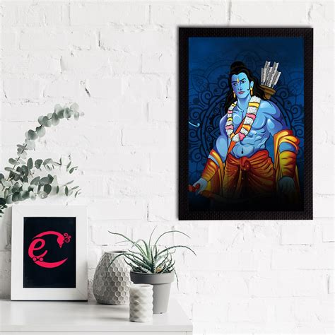 Lord Ram Satin Matt Texture UV Art Painting - eCraftIndia Online