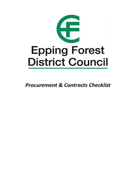 Image result for Procurement Checklist Template