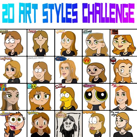 Cartoon Styles Of Drawing - Drawing Improvement Challenges