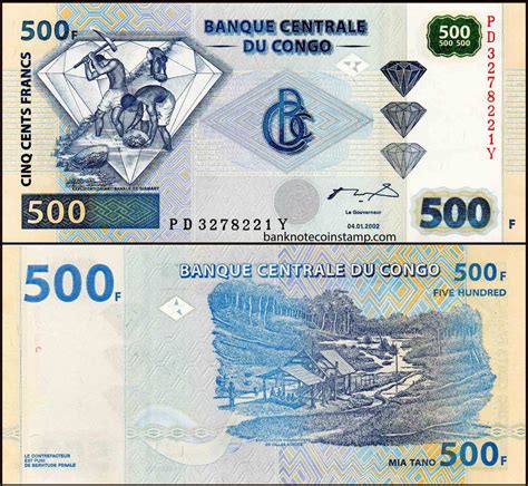 Congo B317(P96) 500 Francs Banknote – Banknotecoinstamp