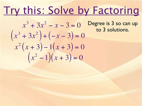 Image result for Solving Polynomial Equations Algebraically