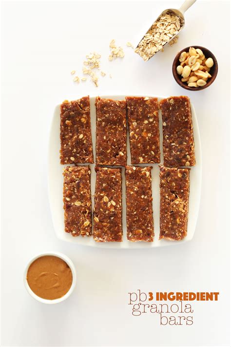 Healthy Peanut Butter Granola Bars | Minimalist Baker Recipes