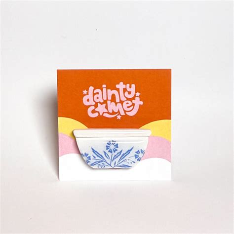 Pyrex Magnets: Blue Cornflower - Anchovy Book Co