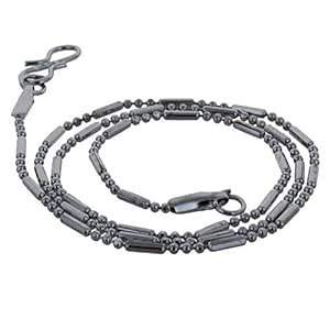 Lucky Jewellery Designer Rhodium Polish German Silver Chain Necklace ...