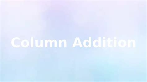 Column A Additio 的图像结果