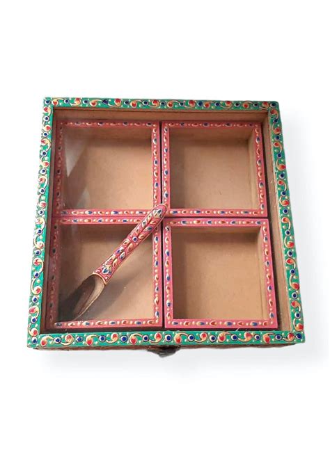 Get Floral Printed Wooden Multipurpose Box at ₹ 1500 | LBB Shop