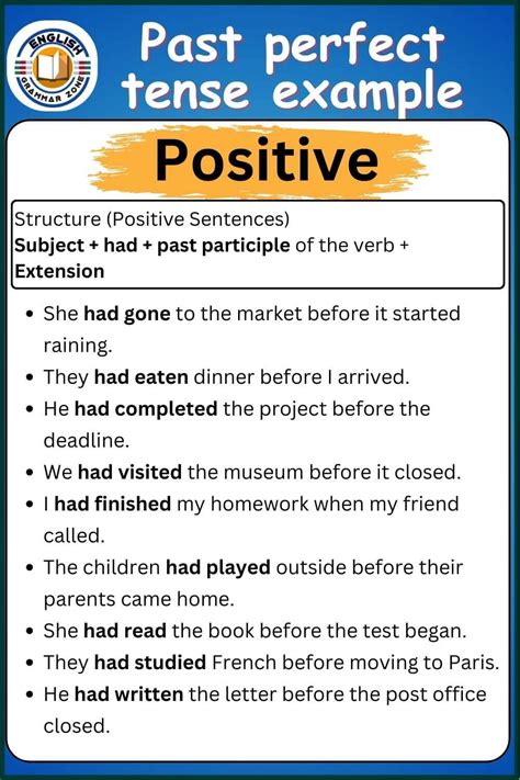 Past Perfect Simple Examples 的图像结果