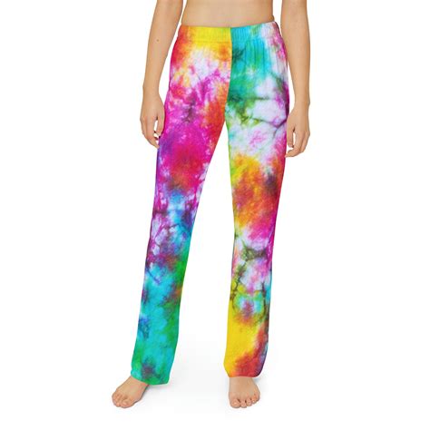 Kids Pajama Pants Multi Color Tie Dye Childs Groovy Pj Pants - Etsy