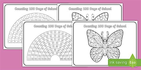 100 Days of School Do a Dot Posters