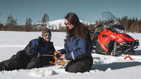 Snowmobiling and ice fishing tour with tasty food - Klook India
