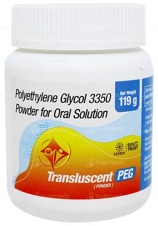 Transluscent Peg Powder 119 Gm - Uses, Side Effects, Dosage, Price ...