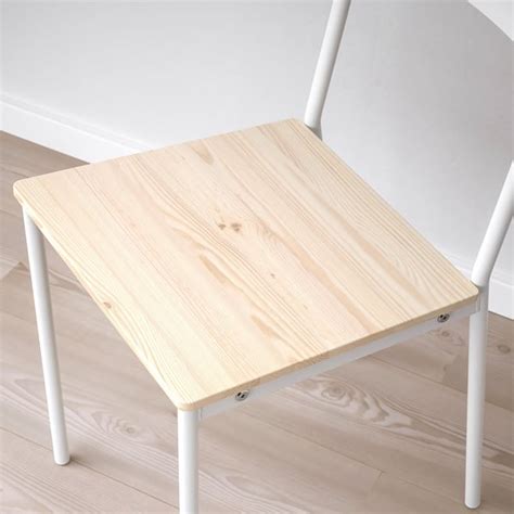 BUSLÄTT chair, white/pine - IKEA