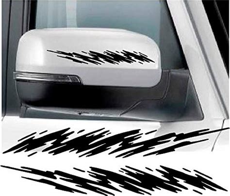 LYOMAN® 2Pcs Car Rear View Mirror Exterior Stickers for Scratches Vinly ...