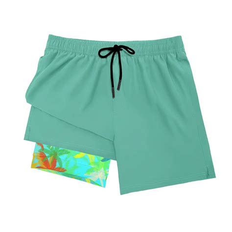 Brilliant Palm Tree - Compression Lined Swim Trunks - Klatie
