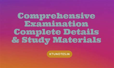 Comprehensive Examination 的图像结果
