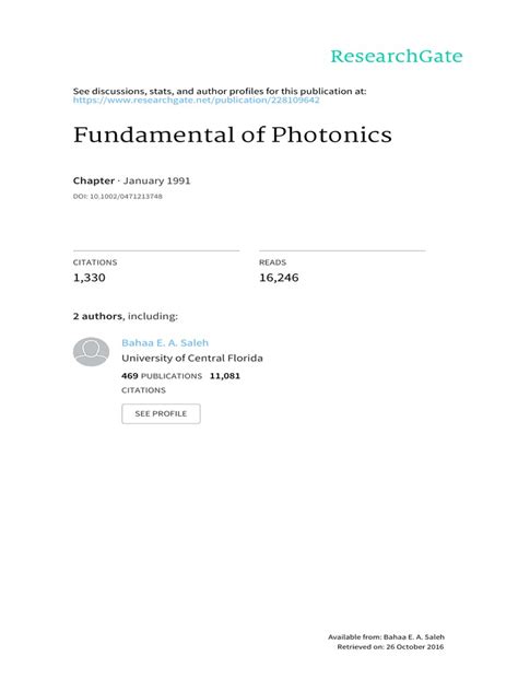 Image result for Photonics Tutorial