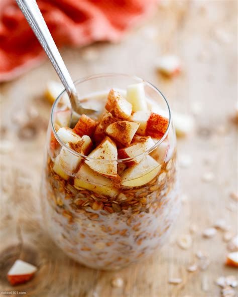 Apple Cinnamon Overnight Oats Recipe – Apple Overnight Oats Recipe ...