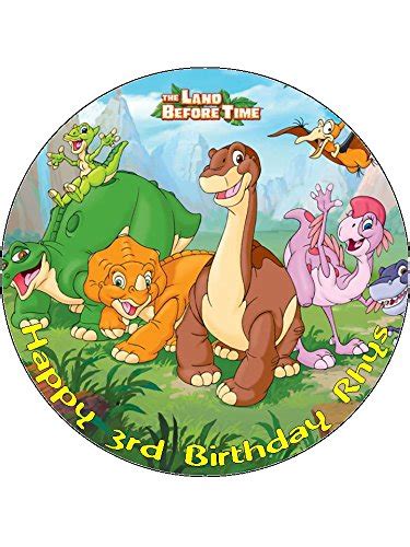 7 5 Land Before Time Edible Icing Birthday Cake Topper | Desertcart INDIA