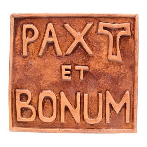 Pax et Bonum ceramic basrelief | online sales on HOLYART.co.uk