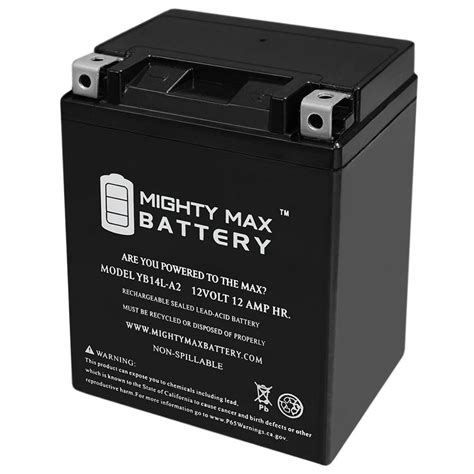 Buy YB14L-A2 12V 12Ah Replacement Battery for Exide 14L-A2, XT14L-A2 ...