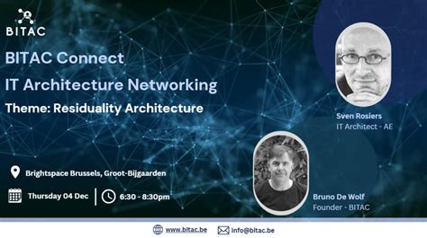 BITAC Connect - IT Architecture Networking, Brightspace Brussels, Sint ...