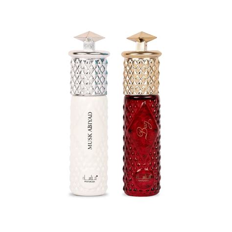 Manasik Set of 2 Alcohol Free Premium Attar, Musk Abiyad For Women ...