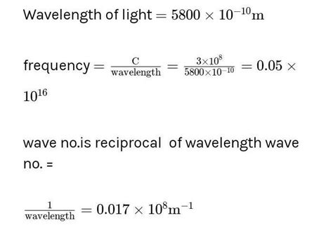 Calculate (a) wavenumber and ( b) frequency of yellow radiation having ...