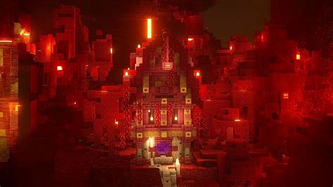 Minecraft Nether Base 的图像结果